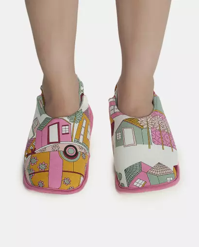 Pantufa Feminina Kids Fechada Com Elástico