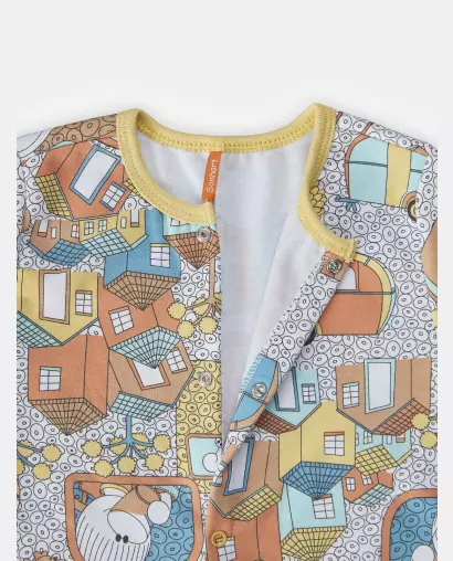 Macacão Masculino Baby Manga Longa Moletinho