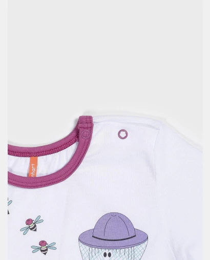 Conjunto Feminino Baby Manga Curta e Calça