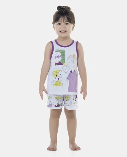 Pijama Feminino Baby Regata e Short