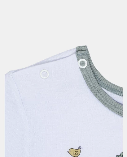 Pijama Feminino Baby Manga Longa e Calça Com Punhos