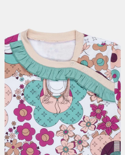 Macacão Feminino Baby Manga Longa