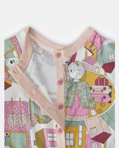 Macacão Feminino Baby Manga Longa