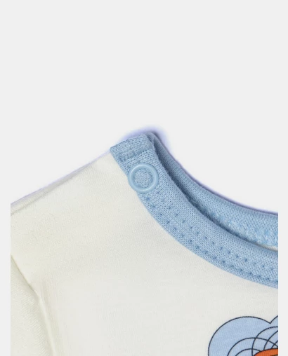 Pijama Masculino Bebe Manga Curta e Calça