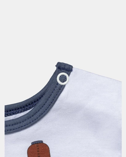 Pijama Masculino Bebê Manga Curta e Calça