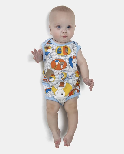 Kit Body Masculino Bebe Sem Mangas