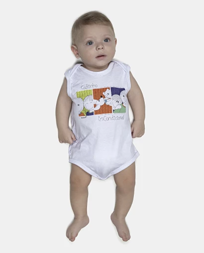 Kit Body Masculino Bebe Sem Mangas