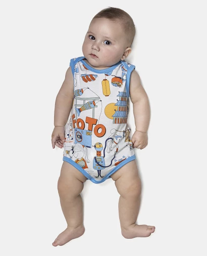 Kit Body Masculino Bebê Sem Mangas