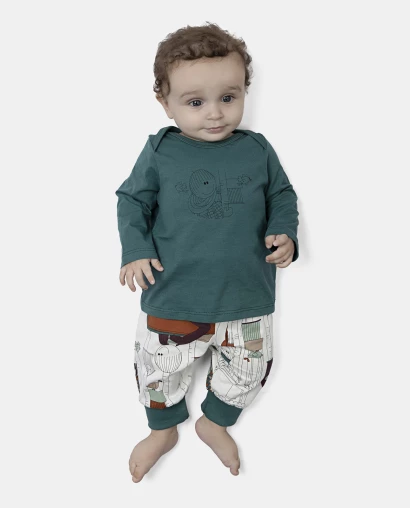 Kit Pagão Masculino Bebe Manga Longa