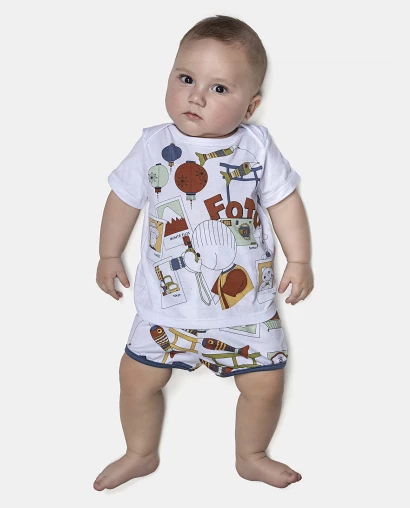 Kit Mijão Masculino Bebê Curto