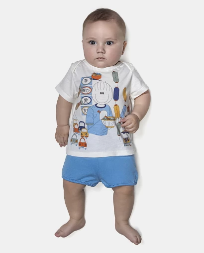 Kit Mijão Masculino Bebê Curto