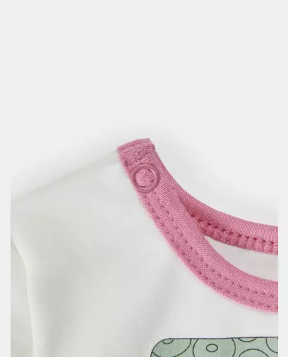 Pijama Feminino Bebe Manga Longa e Calça Moletinho