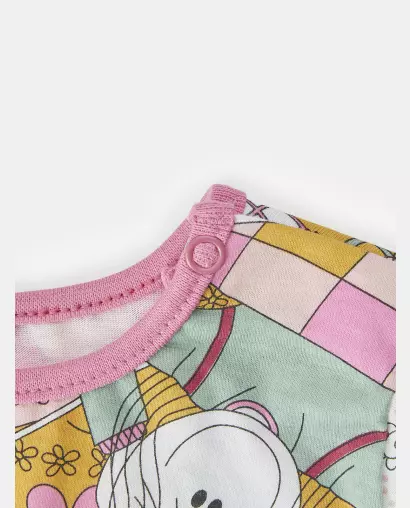 Macacão Feminino Bebe Manga Longa Moletinho