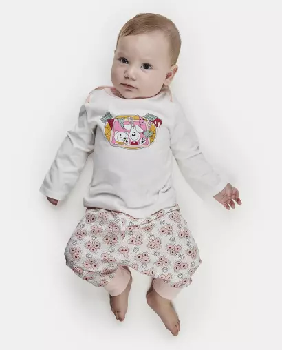 Kit Pagão Feminino Bebe Manga Longa