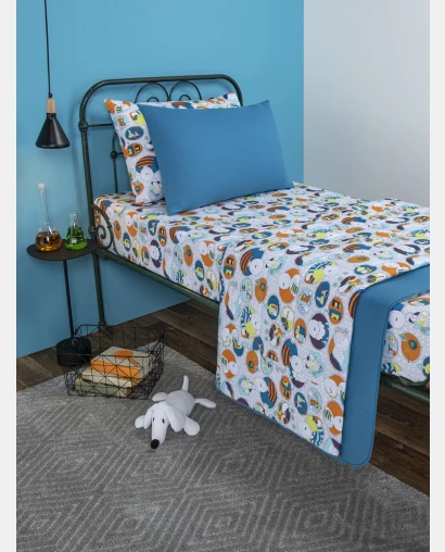 Lençol Elástico com Fronhas Casal Masculino