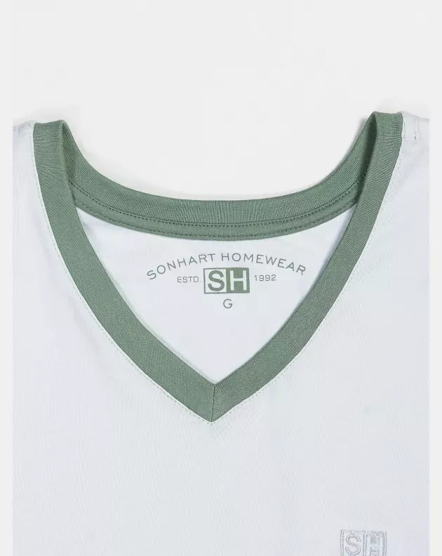 Pijama manga curta e calça      