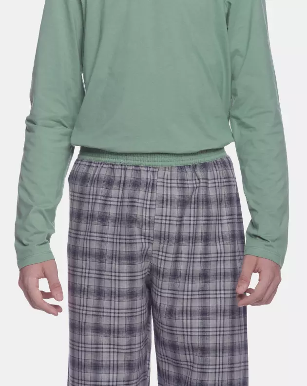 Pijama manga longa e calça    