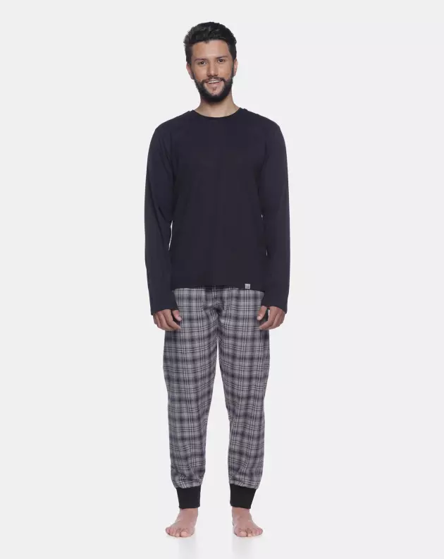 Pijama manga longa e calça