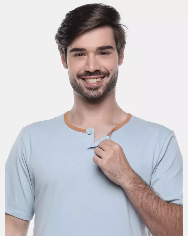 Pijama Masculino Adulto Manga Curta e Short