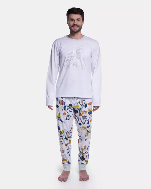 Pijama Manga Longa e Calça