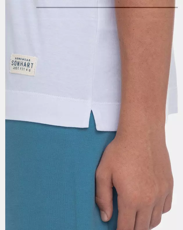 Pijama Manga Curta e Calça