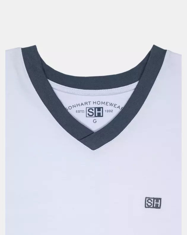 Pijama Masculino Adulto Manga Longa Decote V e Calça Moletinho