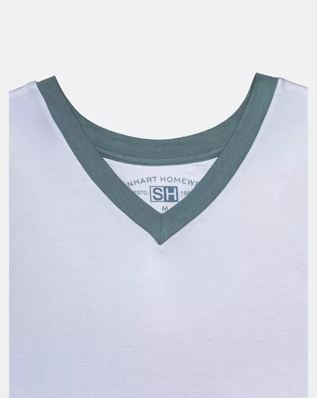 Pijama Masculino Adulto Manga Curta Decote V Short