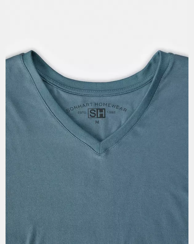 Pijama Masculino Adulto Manga Longa Decote V e Calça Listrada