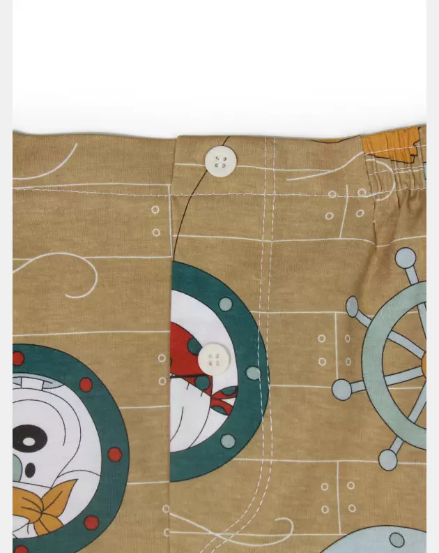 Short De Pijama Masculino Curto Estampado