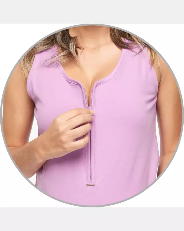 Conjunto Feminino Adulto Regata Com Zíper e Short