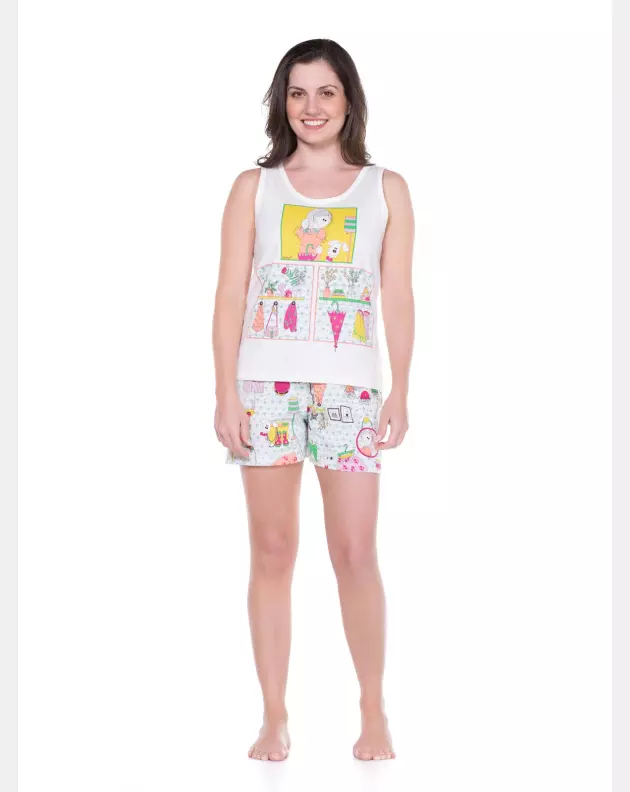 Conjunto Feminino Adulto Regata e Short