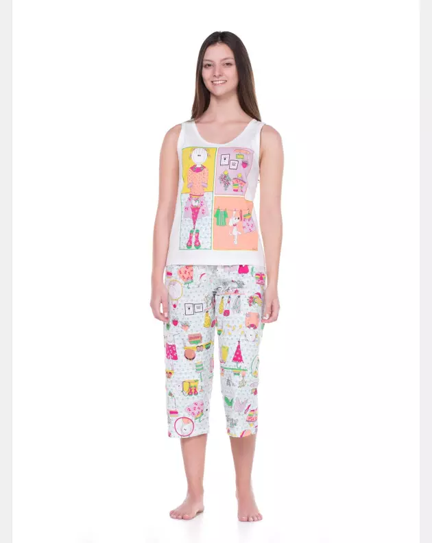 Conjunto Feminino Adulto Regata e Corsário