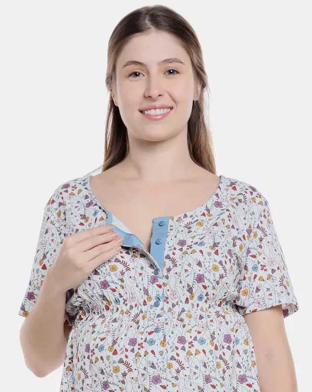 Comprar Pijama Homewear gestante manga curta e calça Floral 