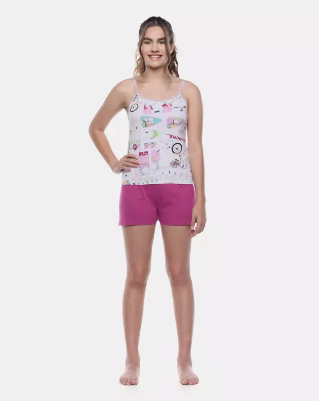 Pijama Alça e Short