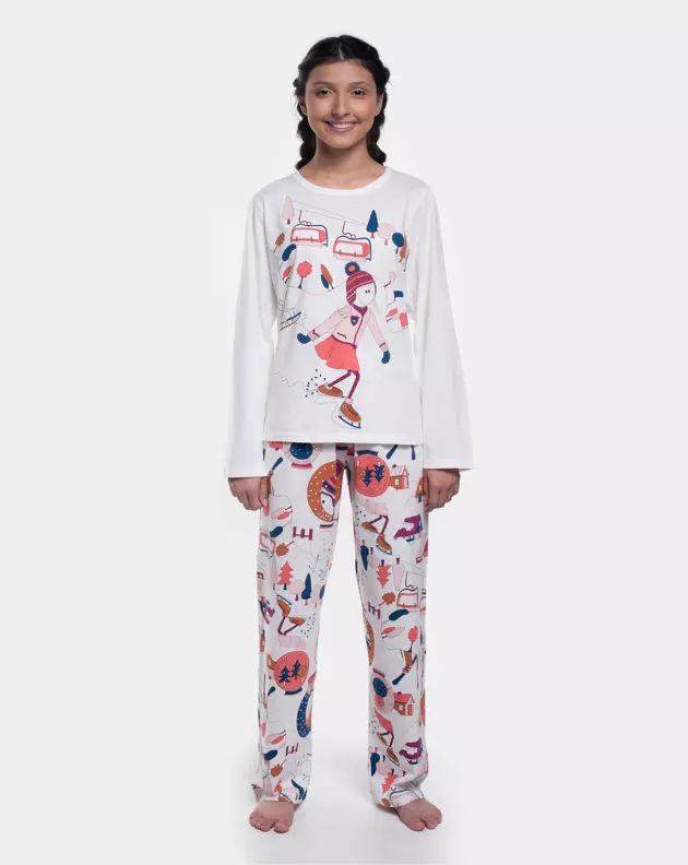 Pijama Manga Longa e Calça