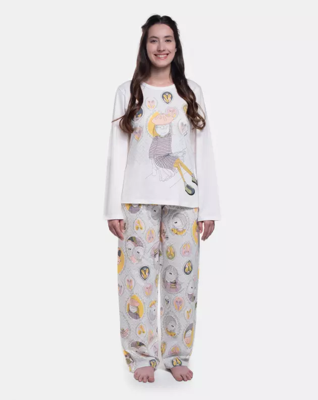 Pijama Manga Longa e Calça