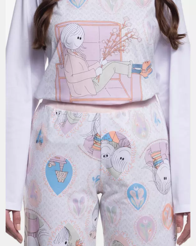 Pijama Manga Longa e Calça
