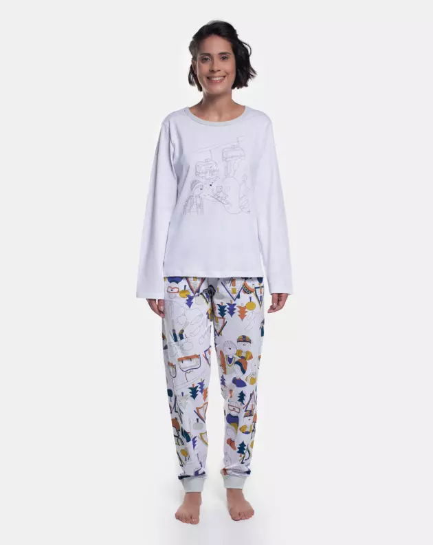 Pijama Manga Longa e Calça