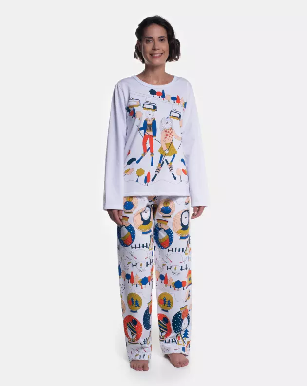 Pijama Manga Longa e Calça