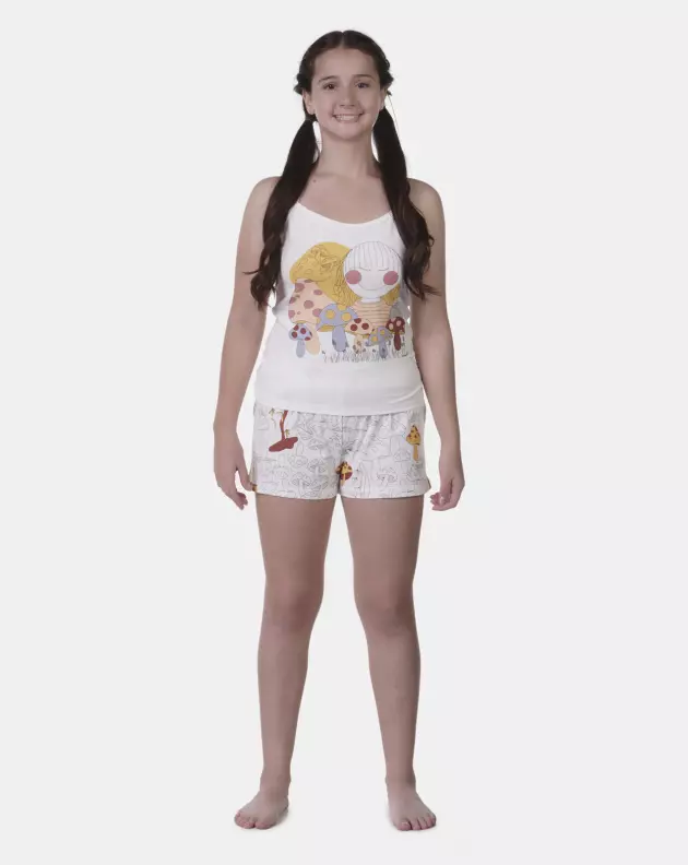 Pijama Alça e Short