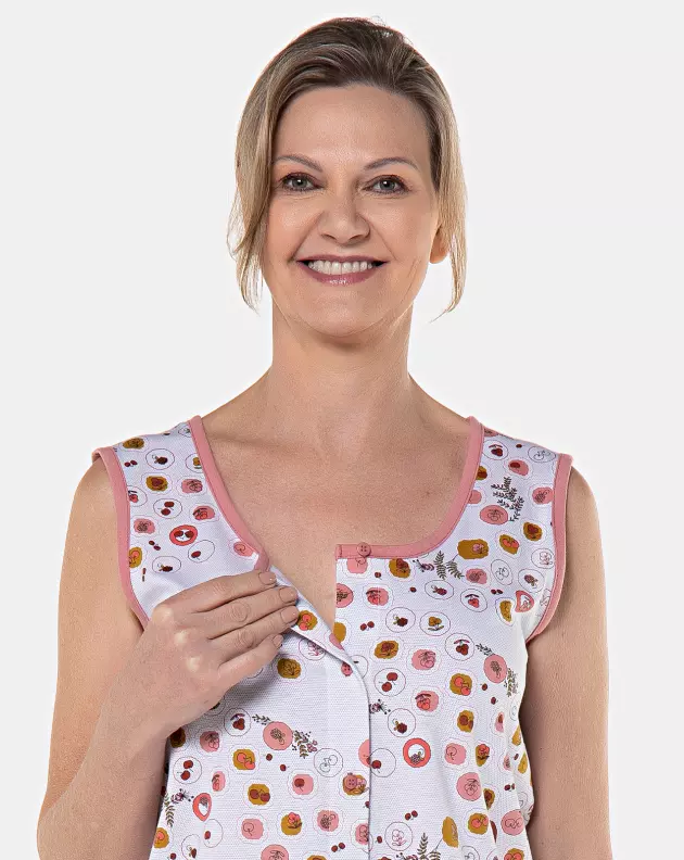 Homewear clássico regata e bermuda