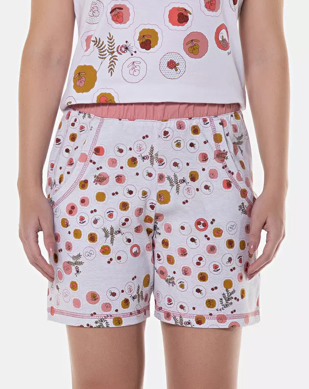 Conjunto Pijama Regata e Short com Bolsos