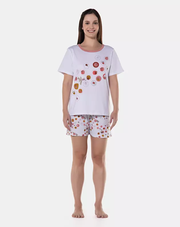 Pijama manga curta e short