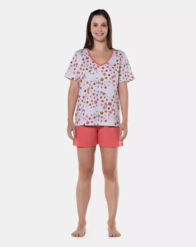 Pijama manga curta e short