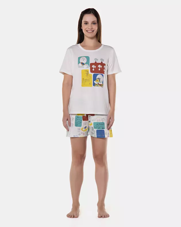 Pijama manga curta e short