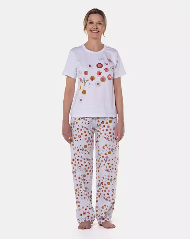 Pijama manga curta e calça