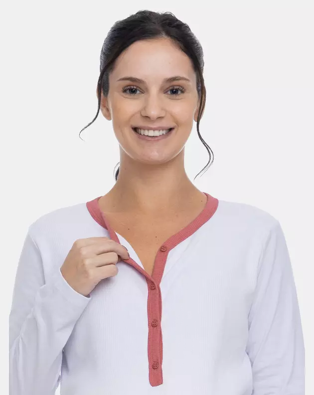 Pijama Gestante Longo Amamentação