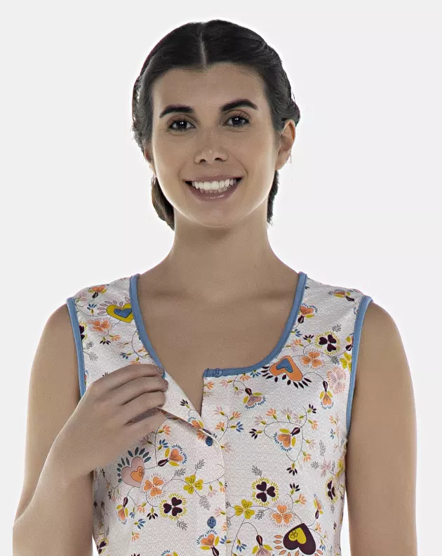 Pijama Feminino Adulto Regata Aberta e Corsário