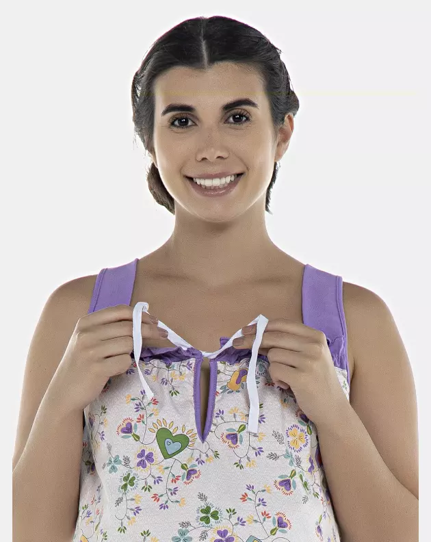 Pijama Feminino Gestante Regata e Short