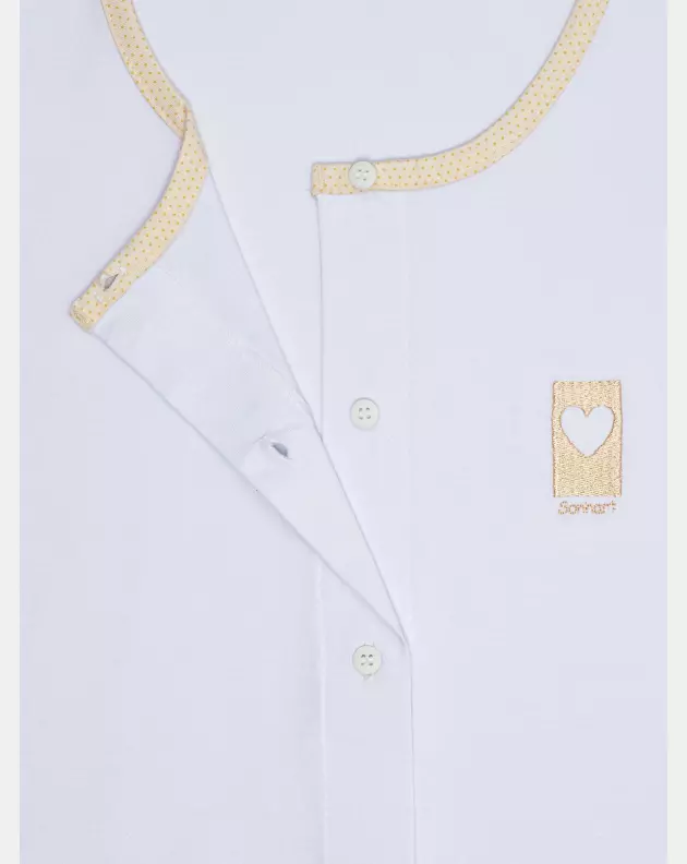 Pijama Feminino Adulto Regata Aberta e Bermuda